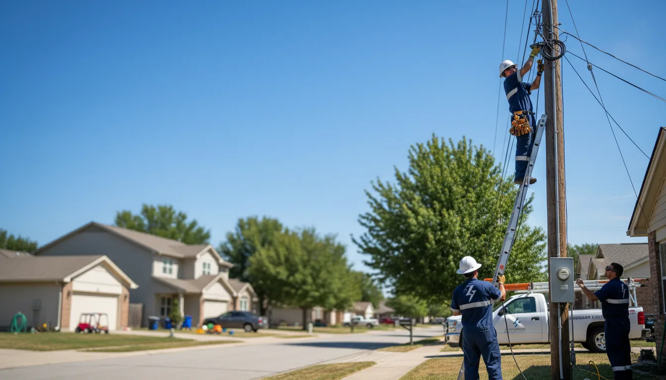Residential electrician providing installation services in Brooklyn, WI